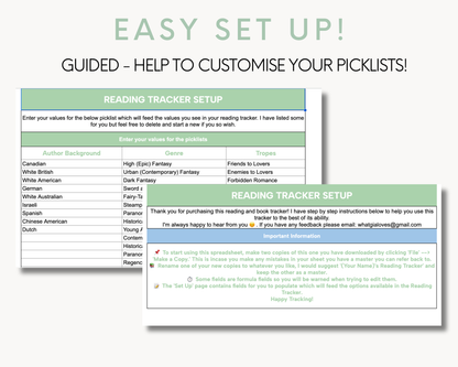 Ultimate Digital Reading Tracker Spreadsheet